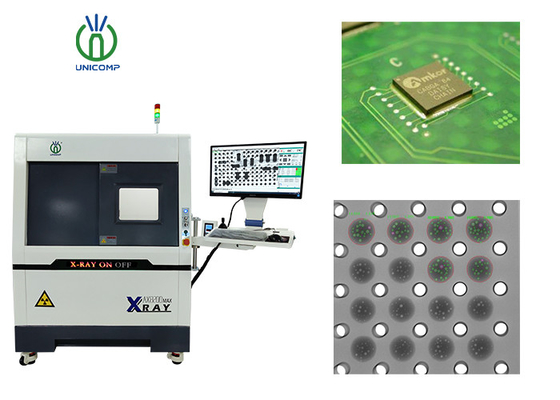 Máquina de rayos X en tiempo real con tubo de rayos X de enfoque de 5 micras para comprobar las bolas de soldadura BGA