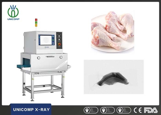 Sistema de inspección de rayos X para la detección de materias extrañas en carne/vegetales/avicultura/bulbos