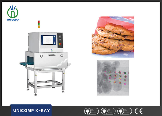Máquina de detección de rayos X de piedra, vidrio, metal y cerámica para envases de alimentos.