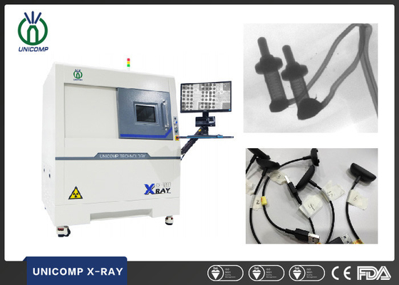CNC 5um programable X Ray Equipment 90kV para el conector de cable