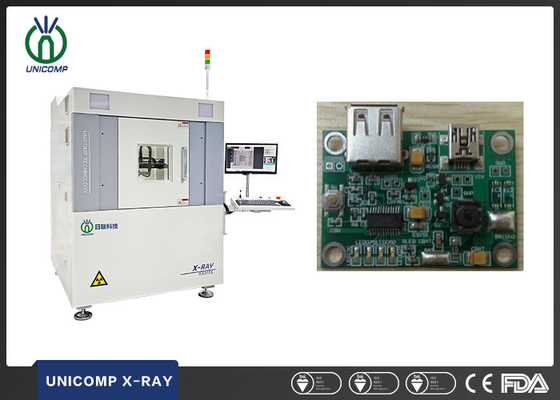 BGA QFN Unicomp X Ray Inspection System 130KV con el movimiento de 6 AXIS