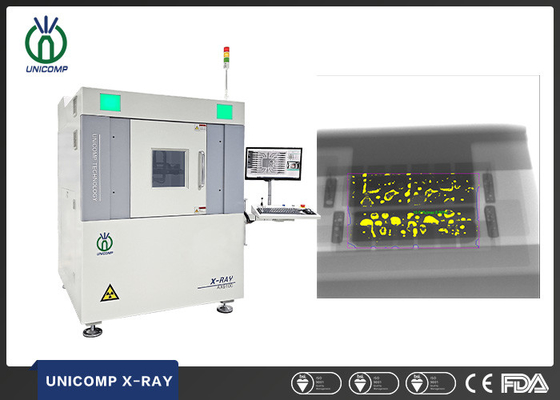 Industria de electrónica Unicomp X Ray 130kV AX9100 para soldar de SMT PCBA LED
