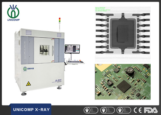 Máquina de radiografía off-line del microfocus 130kV de la penetración de Unicomp alta AX9100 para la inspección de la calidad de la CPU IC de SMT que suelda PCBA