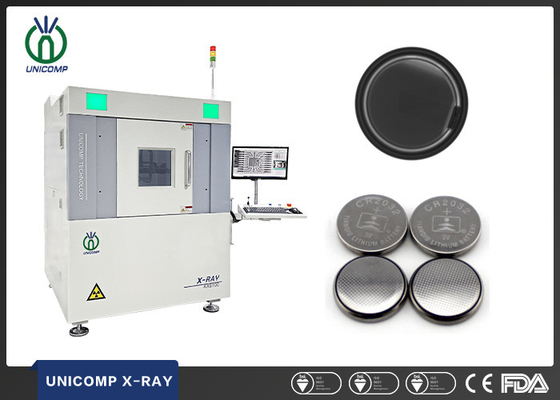 Microfocus X Ray Machine de Unicomp para el control de la calidad del botón de la pila del litio de TWS