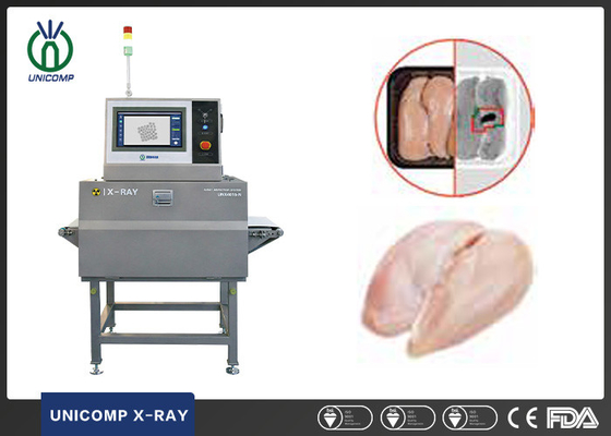 Máquina de la inspección del rayo de la comida X para comprobar materias extranjeras dentro de la carne fresca con el rechazador auto