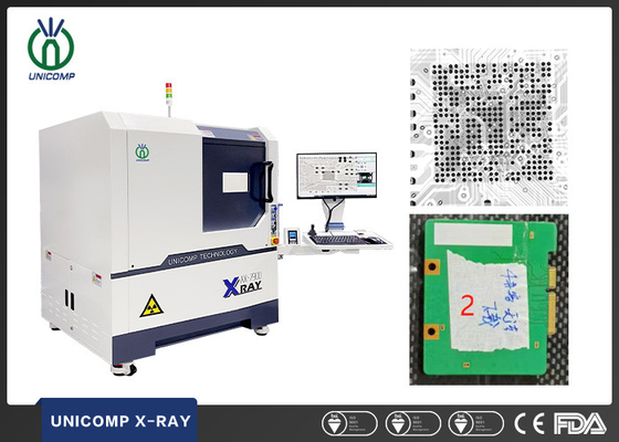 movimiento multi XY de 5um Unicomp X Ray Machine AXIS para QFN que suelda el control vacío