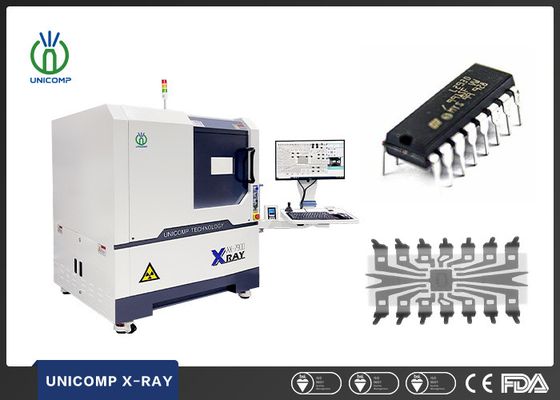 La máquina AX7900 FPD de alta resolución de PCBA Unicomp X Ray para BGA muere inspección del alambre en enlace