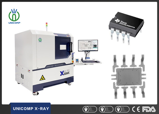 Máquina de AX7900 Unicomp X Ray tubo cerrado del punto del foco de 5 micrones para la inspección de SMT BGA QFN IC