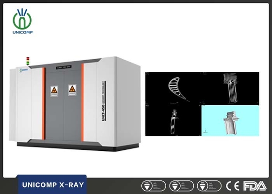 Máquina de tomografía computarizada de rayos X de alta precisión y porosidad Unicomp UNCT3200 para la inspección 3D de las palas del motor