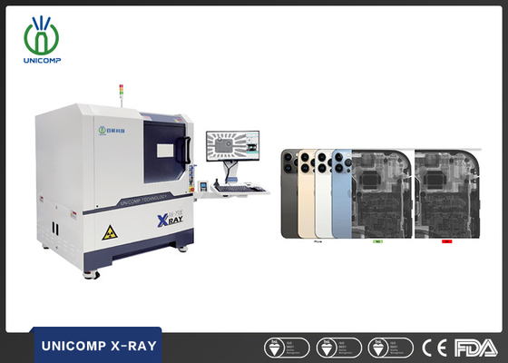 Máquina de rayos X de alta magnificación Unicomp AX7900 para inspección de calidad de teléfonos móviles usados