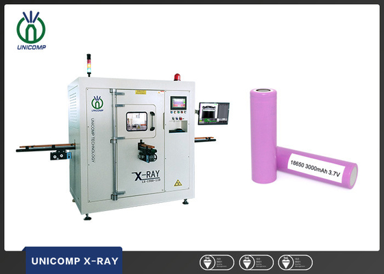 Unicomp máquina de radiografía en línea 30ppm y 60ppm de 110kV para del litio de la célula la inspección automáticamente con la auto-clasificación de la pieza del NG