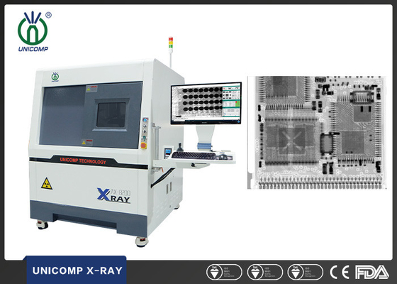 máquina de radiografía cerrada libre de SMT del tubo del maintanence 90kV Unicomp AX8200MAX para la medida de los vacíos de BGA que suelda LED