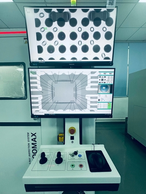 AX9100max Máquina electrónica de rayos X con seguimiento de punto fijo durante la inclinación del FPD