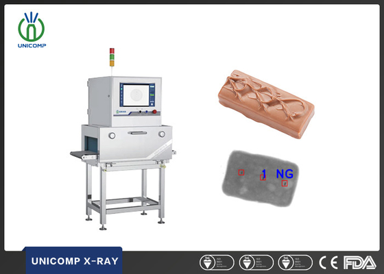 Sistema de inspección por rayos X de material extraño/piedra/plástico/metal/partículas de vidrio en envases pequeños/chocolates/snacks