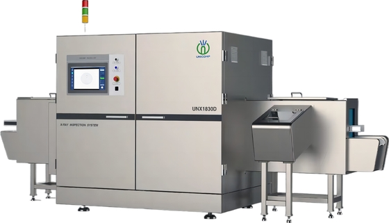 Pruebas de alimentos embotellados Inspección de alimentos con rayos X Unicomp UNX 1830-D