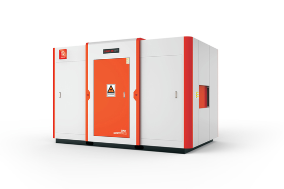 Tipo de tubo de rayos X separado de la serie 6000KG UNL NDT máquina de rayos X para la inspección del eje de la rueda DR
