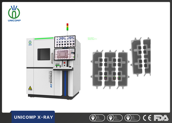 Medición de la curvatura del IC Máquina de rayos X Unicomp AX9100MAX con tamaño de píxel de 84 μm y ángulo de inclinación de 60 °