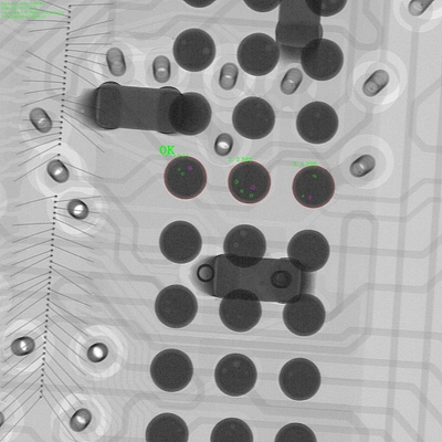 Máquina de rayos X de PCB SMT Unicomp AX9100MAX de alta resolución tamaño del punto de enfoque de micrón para inspección de huecos BGA y pasta de soldadura