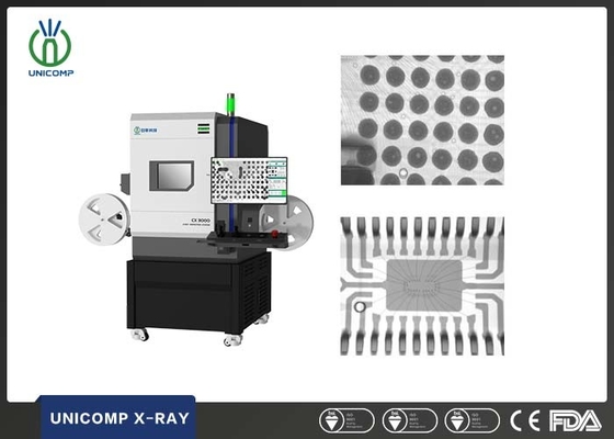 Carrete de escritorio JEDEC Tray And Tube de la electrónica X Ray Machine With Reel To de Unicomp CX3000