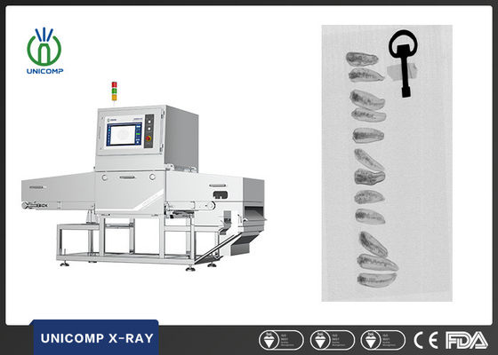 Contaminación material extranjera automática completa de Unicomp X Ray Machine For Bulk Food de la pantalla