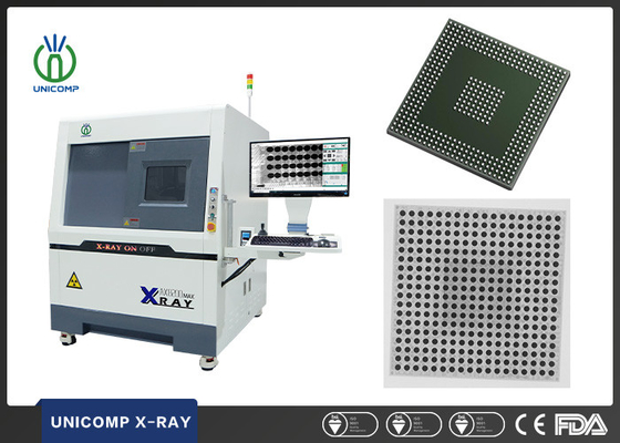 Medida automática de la máquina Unicomp AX8200MAX 2.5D X Ray para PCBA BGA QFN