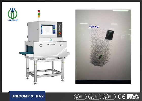 máquina de la detección de materia extranjera de la máquina de 80kv Unicomp X Ray para los vidrios de piedra del metal