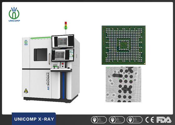 Tamaño del punto de enfoque de micrones de la máquina de rayos X de SMT PCB para medición de huecos BGA e inspección de la altura de subida de la soldadura pasada