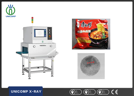 Equipo de detección de rayos X de alimentos para el control de alimentos envasados con rechazador automático