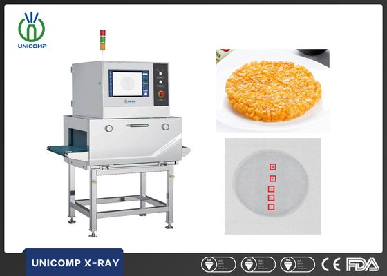 Detector de rayos X con diodos de alta resolución para detección de materias extrañas en alimentos