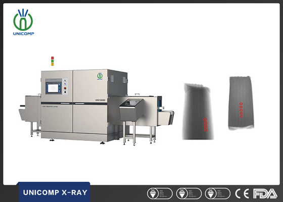 Pruebas de alimentos embotellados Inspección de alimentos con rayos X Unicomp UNX 1830-D