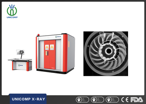 Unicomp UNC320 rayos X identifica defectos en los componentes de fundición a presión aeroespacial