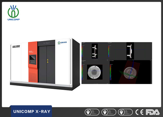 Unicomp UNCT2600 Sistema de TC 3D de alta resolución 225KV para la tomografía computarizada de precisión NDT para la inspección de porosidad de las piezas fundidas