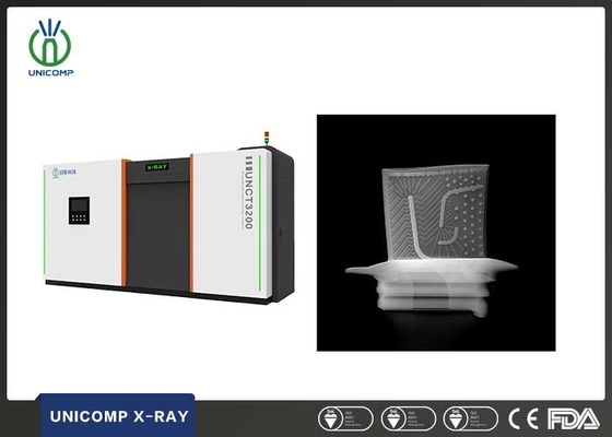 Sistema de TC industrial UNCT3200 320kV de Unicomp para inspección de palas de turbina por END