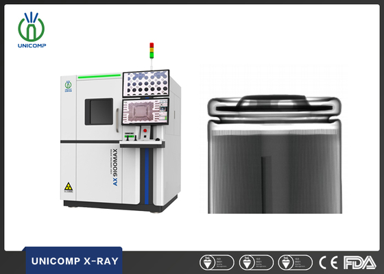 Máquina de rayos X Unicomp AX9100max para células cilíndricas