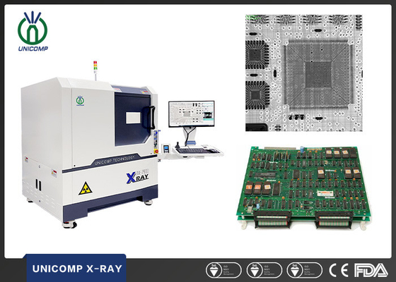 PCBA BGA LED QFN X Ray Scanning Machine Unicomp AX7900 para el semiconductor