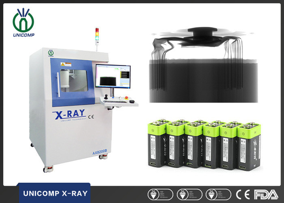 Máquina de radiografía off-line del microfocus 5um AX8200B para la inspección del misalighment de la bobina de bobina de la célula de batería de litio