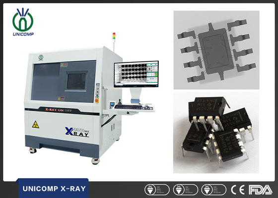 Máquina de radiografía de Unicomp AX8200Max 90kv 5um para la prueba quebrada de las grietas del alambre de IC que barre