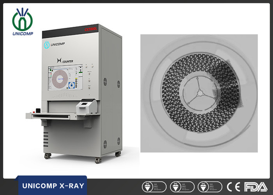 Carrete del patio de Unicomp SMD Chip Counter X Ray y bandeja de JEDEC con algoritmo del AI y la ayuda dinámicos de la nube